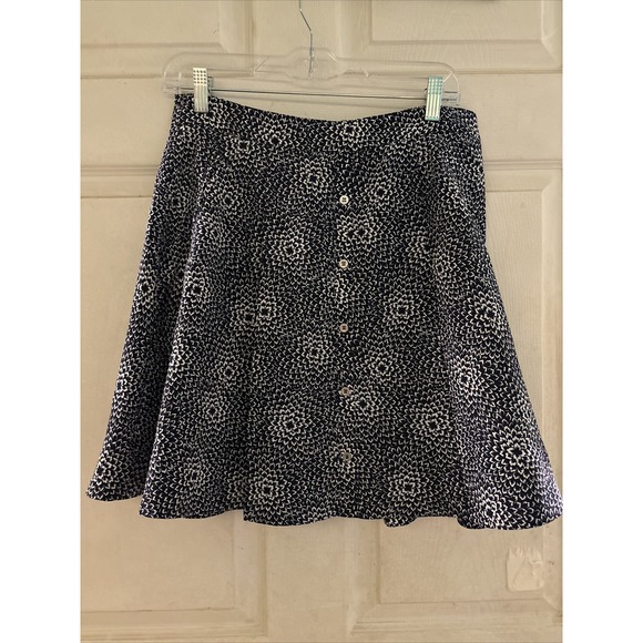 Tommy Hilfiger DK  Blue And White Flower Print Decorative Front Buttons Sz 4 New - Picture 1 of 12